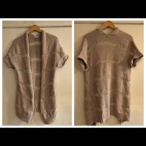 Brunello Cucinelli cotton and raffia cardigan sz M